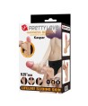 PRETTY LOVE - HARNAIS KASPAR AVEC GODEMICHET FLEXIBLE 21 CM Ø 5 CM NATUREL
