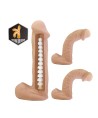 PRETTY LOVE - HARNAIS KASPAR AVEC GODEMICHET FLEXIBLE 21 CM Ø 5 CM NATUREL