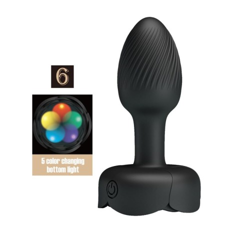 PRETTY LOVE - PLUG ANAL VIBRANT RECHARGEABLE 10 MODES NOIR