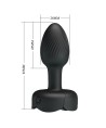 PRETTY LOVE - PLUG ANAL VIBRANT RECHARGEABLE 10 MODES NOIR