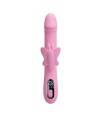 PRETTY LOVE - VIBRATEUR BELLA RABBIT AVEC STIMULATION PAPILLON ET LED ROSE