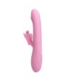 PRETTY LOVE - VIBRATEUR BELLA RABBIT AVEC STIMULATION PAPILLON ET LED ROSE