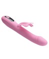 PRETTY LOVE - VIBRATEUR BELLA RABBIT AVEC STIMULATION PAPILLON ET LED ROSE