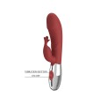 PRETTY LOVE - VIBRATEUR LAPIN EN PLANTES DE ROSE 30 FONCTIONS RECHARGEABLE USB ROUGE