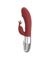 PRETTY LOVE - VIBRATEUR LAPIN EN PLANTES DE ROSE 30 FONCTIONS RECHARGEABLE USB ROUGE