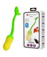 PRETTY LOVE - Å'UF VIBRANT CONTRÃ”LABLE PAR APPLICATION PULSEN 12 FONCTIONS RECHARGEABLE PAR USB VERT-JAUNE