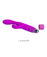 PRETTY LOVE - JENE VIBRATEUR À DOUBLE STIMULATION POINT G ET CLITORIAL VIOLET