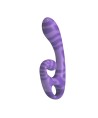 PRETTY LOVE - VIBRATEUR DOUBLE EMBOUT AVEC POIGNÉE 19 CM Ø 3,5 CM VIOLET