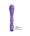 PRETTY LOVE - VIBRATEUR DOUBLE EMBOUT AVEC POIGNÉE 19 CM Ø 3,5 CM VIOLET