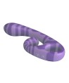 PRETTY LOVE - VIBRATEUR DOUBLE EMBOUT AVEC POIGNÉE 19 CM Ø 3,5 CM VIOLET