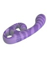 PRETTY LOVE - VIBRATEUR DOUBLE EMBOUT AVEC POIGNÉE 19 CM Ø 3,5 CM VIOLET