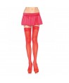 LEG AVENUE - COLLANT ROUGE AVEC HAUT EN DENTELLE