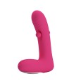 PRETTY LOVE - DUDEN VIBRATEUR EN SILICONE RECHARGEABLE 12 MODES DE VIBRATION ET 3 MODES DE BASCULE ROSE