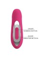 PRETTY LOVE - DUDEN VIBRATEUR EN SILICONE RECHARGEABLE 12 MODES DE VIBRATION ET 3 MODES DE BASCULE ROSE