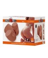 CRAZY BULL - TORSE FÉMININ RÉALISTE MASTURBATEUR DOUBLE ENTRÉE AVEC VIBRATION ET SUCCION COULEUR NATURELLE