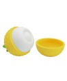 PRETTY LOVE - STIMULATEUR CLITORIAL RECHARGEABLE À SUCCION ET À POUSSÉE JAUNE