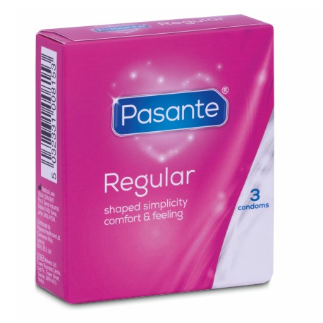 PASANTE - PRÉSERVATIFS GAMME RÉGULIÈRE 3 UNITÉS