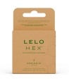 LELO - HEX BOÎTE DE PRÉSERVATIFS BIOLOGIQUES 3 UNITÉS
