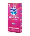 SKINS - PACK DE 8 PRÉSERVATIFS PREMIUM DOTS RIBS