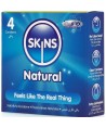 SKINS - PACK DE 4 PRÉSERVATIFS NATURELS PREMIUM