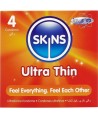 SKINS - PACK DE 4 PRÉSERVATIFS ULTRA FINS PREMIUM