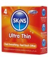 SKINS - PACK DE 4 PRÉSERVATIFS ULTRA FINS PREMIUM