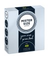 MISTER SIZE - PRÉSERVATIF TAILLE S 49 MM (3 UNITÉS)