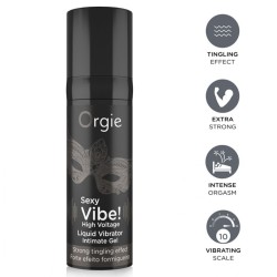 ORGIE - AMBIANCE SEXY! VIBRATEUR LIQUIDE EXTRA PUISSANT HAUTE TENSION 15 ML
