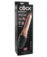 KING COCK PLUS - GODEMICHET EN SILICONE PROFESSIONNEL AVEC ACCÉLÉRATEUR, VIBRATION ET LUMIÈRE CHAUFFANTE 12,7 CM