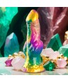 EPIC - GODEMICHET IRIS AVEC TESTICULES ARC-EN-CIEL DE PLAISIR