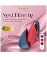 WOMANIZER - NEXT LIBERTY 3D PLEASURE AIR STIMULATEUR CLITORIAL BLEU/ROUGE