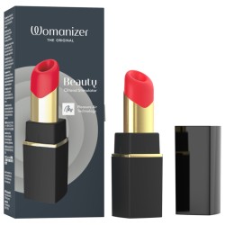 WOMANIZER - STIMULATEUR CLITORIAL À SUCCION BEAUTÉ 6 NIVEAUX D'INTENSITÉ NOIR ET OR