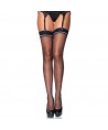 LEG AVENUE BAS SPANDEX BANDE RAYÉE
