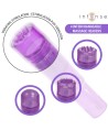 INTENSE - MINI MASSEUR KURT AVEC 4 TÊTES INTERCHANGEABLES VIOLETTE