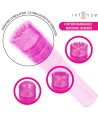 INTENSE - MINI MASSEUR KURT AVEC 4 TÊTES INTERCHANGEABLES ROSE