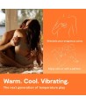 WE-VIBE - VIBRATEUR CHAUFFANT ET REFROIDISSANT À TEMPÉRATURE MANDARINE