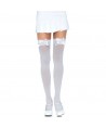 HAUTS DE CUISSE EN NYLON AVEC N?UD LEG AVENUE BLANC / BLANC