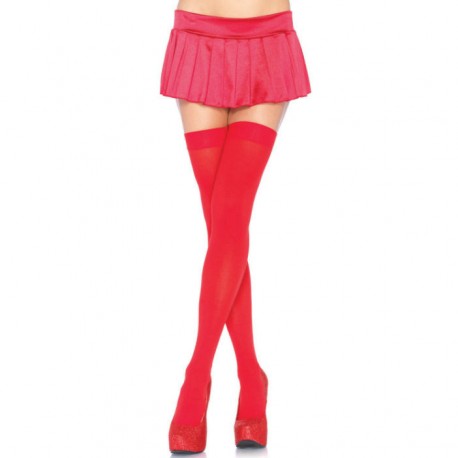 HAUTS DE CUISSE EN NYLON LEG AVENUE ROUGE