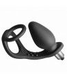 ROCKS-OFF - VIBRATEUR DE PROSTATE RO-ZEN AVEC DOUBLE ANNEAU, 7 VITESSES, NOIR ONYX