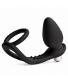 ROCKS-OFF - VIBRATEUR DE PROSTATE RO-ZEN AVEC DOUBLE ANNEAU, 7 VITESSES, NOIR ONYX