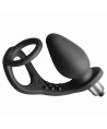 ROCKS-OFF - VIBRATEUR DE PROSTATE RO-ZEN AVEC DOUBLE ANNEAU, 7 VITESSES, NOIR ONYX