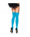 LEG AVENUE - CUISSES HAUTES EN NYLON BLEU