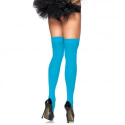 HAUTS DE CUISSE EN NYLON LEG AVENUE BLEU