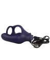 ROCKS-OFF - NOVA ZENTURIAN PLUG VIBRANT POUR LA PROSTATE AVEC ANNEAUX 16 MODES BLEU FONCÉ