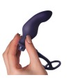 ROCKS-OFF - NOVA ZENTURIAN PLUG VIBRANT POUR LA PROSTATE AVEC ANNEAUX 16 MODES BLEU FONCÉ