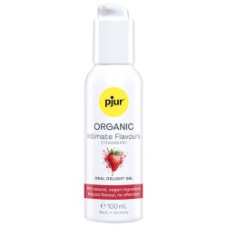 PJUR - GEL DÉLICIEUX ORAL BIO POUR LES AMOUREUX À LA FRAISE 100 ML