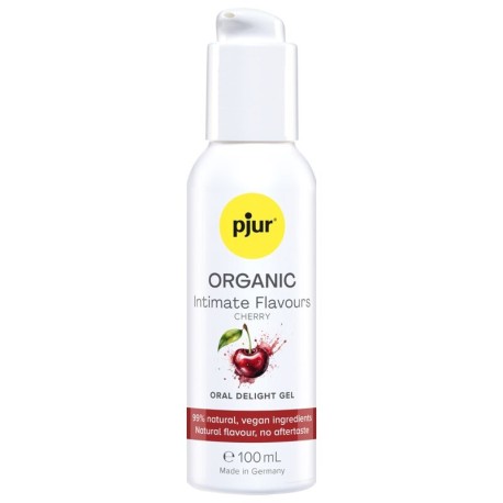 PJUR - GEL DÉLICIEUX ORAL BIO POUR LES AMOUREUX INTIMES À LA CERISE 100 ML