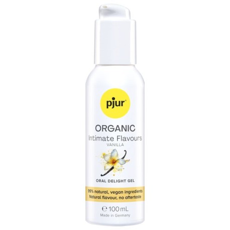 PJUR - GEL DÉLICIEUX ORAL À LA VANILLE BIO POUR UNE SALADE INTIME 100 ML