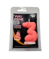 DIABLO PICANTE - BOUGIE PÉNIS EN FORME DE CHIFFRE 3 ROSE