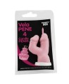 DIABLO PICANTE - BOUGIE PÉNIS EN FORME DE CHIFFRE 4 ROSE